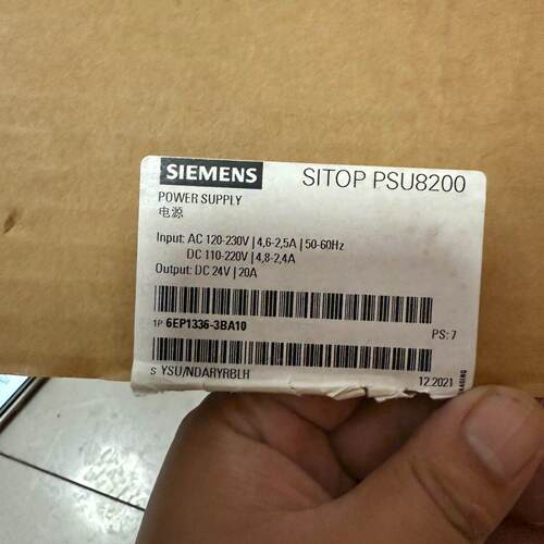 议价6EP1336-3BA10 电源 SITOP PSU8200 DC24V 20A 工控配件维修