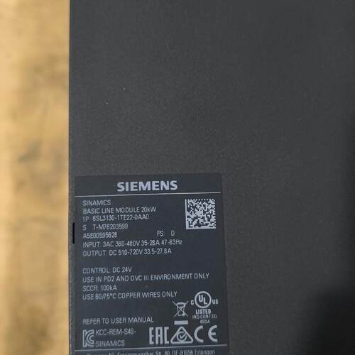 议价6SL3130-1TE22-0AA0 驱动器模块 20KW工控基础进线模块维修