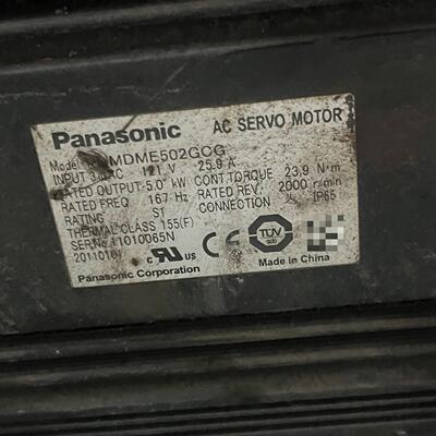 议价MDME502GCG 交流伺服电机 5.0kW 2000转 IP65工业配件维修