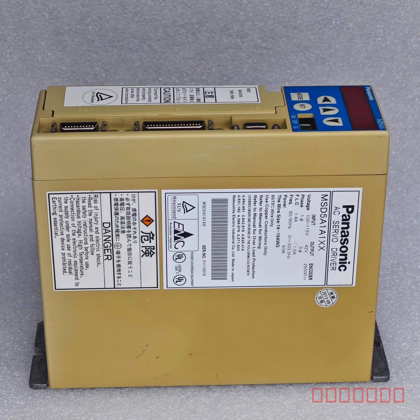 议价MSD5A1A1XX 100V 50W 松下伺服驱动器 正品维修