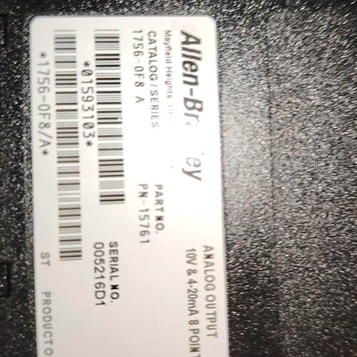 议价1756-OF8 工控模拟输模块 8通道10V 4-20mA自动化配件维修