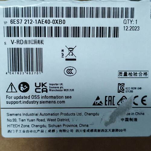 议价6ES7212-1AE40-0XB0 PLC工控模块 自动化控制配件维修