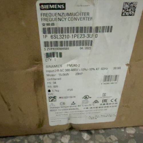 议价6SL3210-1PE23-3UL0 变频器 15kW PM240-2 工业工控配件维修
