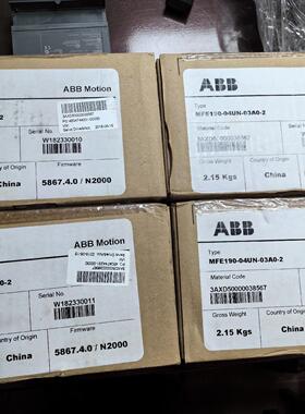 议价MFE190-04UN-03A0-2 ABB伺服驱动器 工业自动化工控配件维修