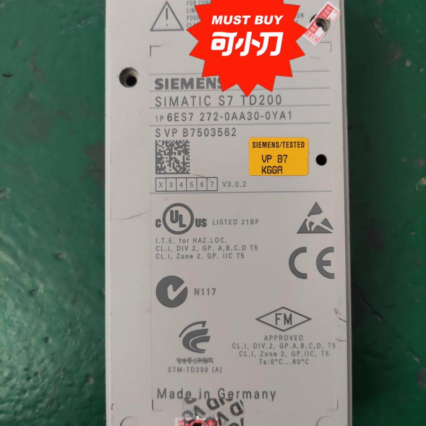 议价6ES7272-0AA30-0YA1 TD200 工控文本显示器配件维修