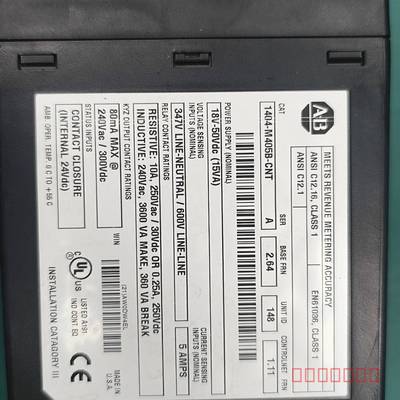 议价AB Powermonitor 3000控制器，型号1404维修
