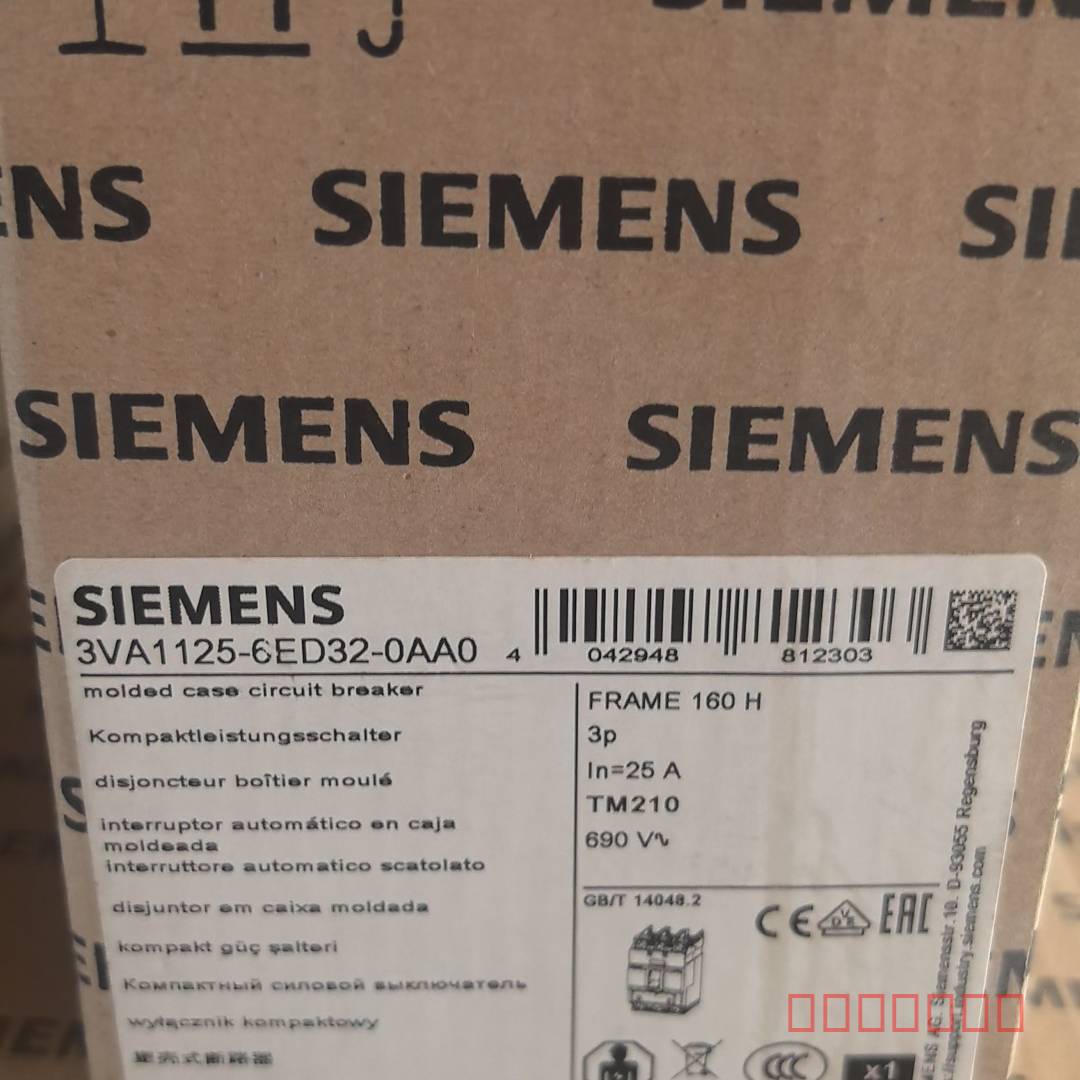 议价塑壳断路器3VA1125-6ED32-0AA0，原维修