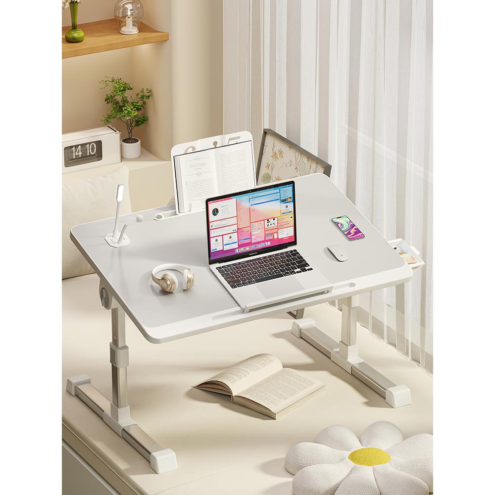 可折叠升降床上小桌子宿舍家用学习书桌飘窗办公电脑笔记本懒人桌