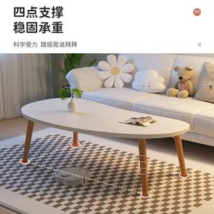 轻奢茶几客厅家用小户型简易卧室茶桌现代简约实木阳台沙发小桌子