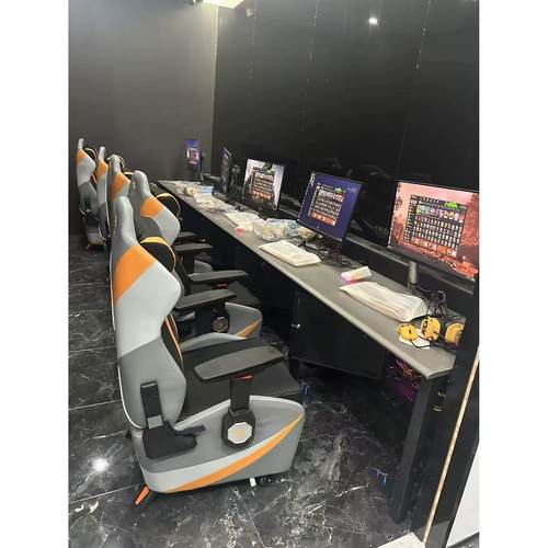 新款网吧沙发椅电竞游戏桌椅单人家用网咖电脑一体式可躺电脑座舱