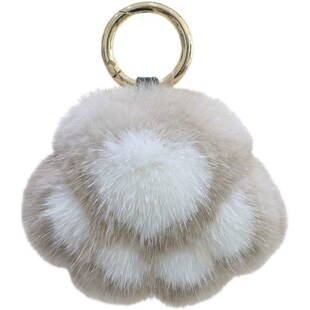 Imitation Mink Cute Paw Doll Girly Bag Charm Plush Paw Bag P