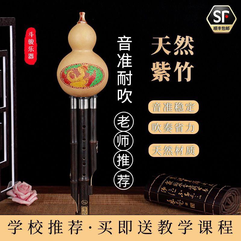 葫芦丝专业演奏型c调降b调胡芦器初学小学生儿童送盒子书