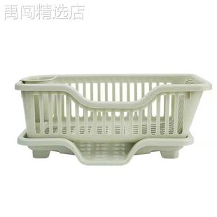 沥水碗架加厚塑料厨房碗盘筷子家用沥水篮收纳架餐具置物架免打孔