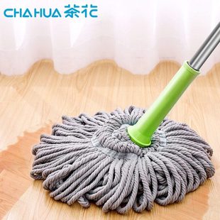 茶花自拧水免手洗人拖把家用懒人旋转拖布挤水线地拖墩布干湿两用