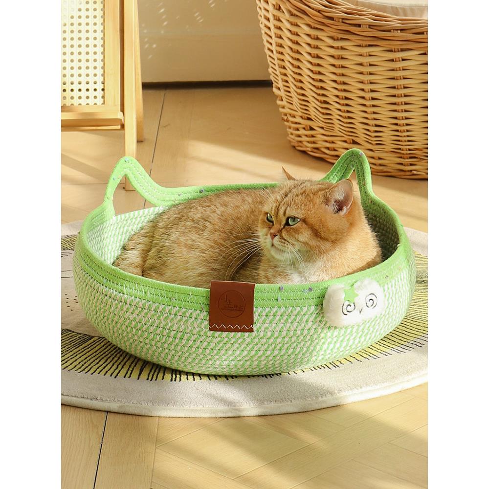 采购产品猫窝为所有季节，编织宠物窝，猫抓挠板，刮擦，耐磨，不
