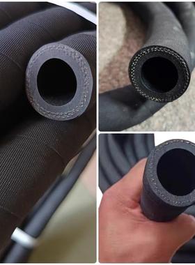 承压减震软接头黑色夹布橡胶管耐高温水管喷砂耐油防爆蒸汽夹丝管