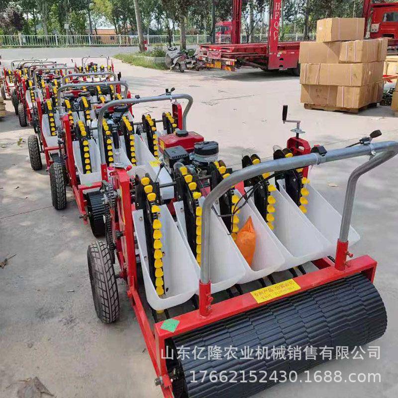 自走式大蒜播种机手推式农用栽蒜机汽油动力大蒜播种机