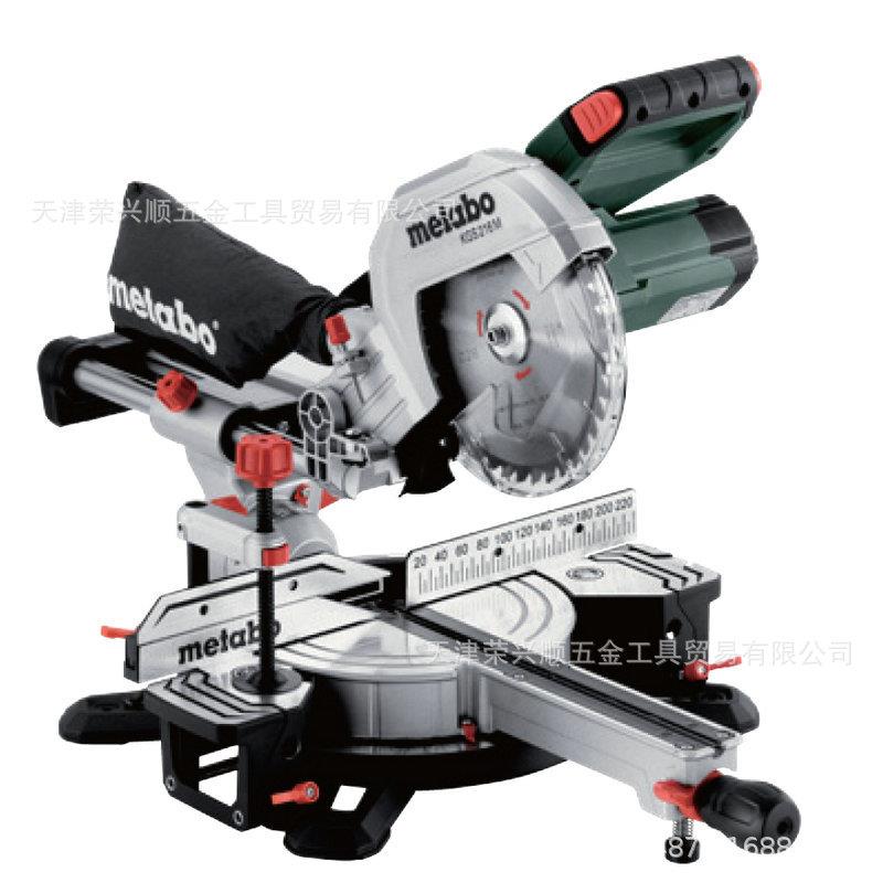 K216M推拉锯216mm木工斜切锯8寸台式铝合金切割机