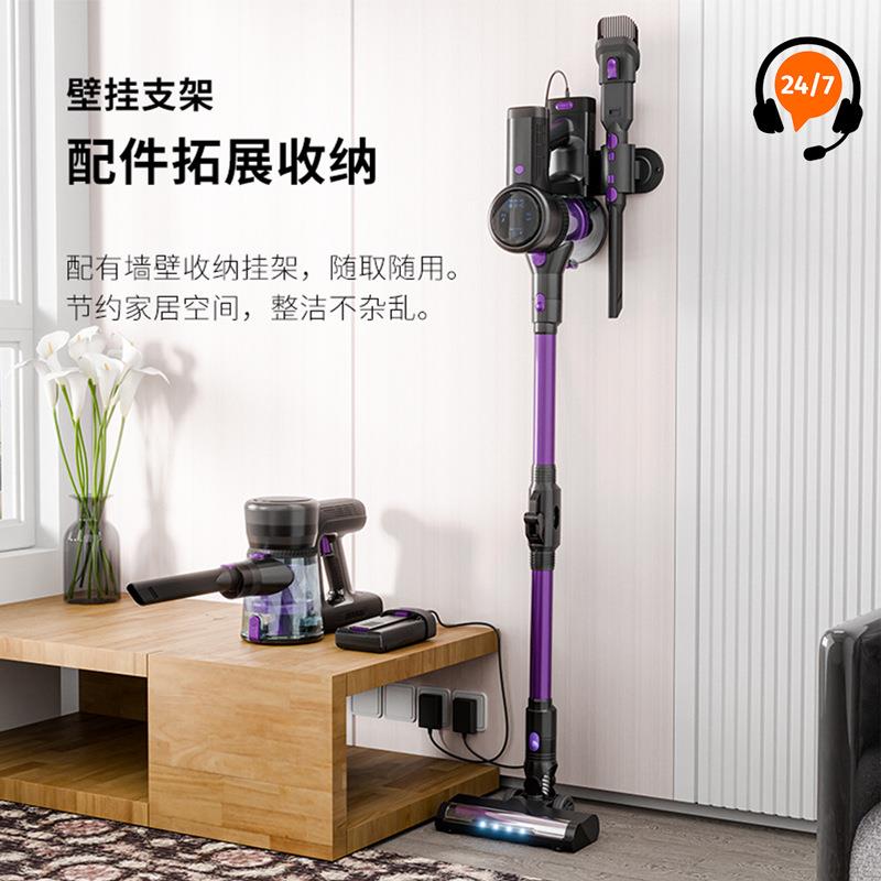 跨境刷大吸力可折叠手持吸尘器家用强吸除螨大功率吸尘器充电款