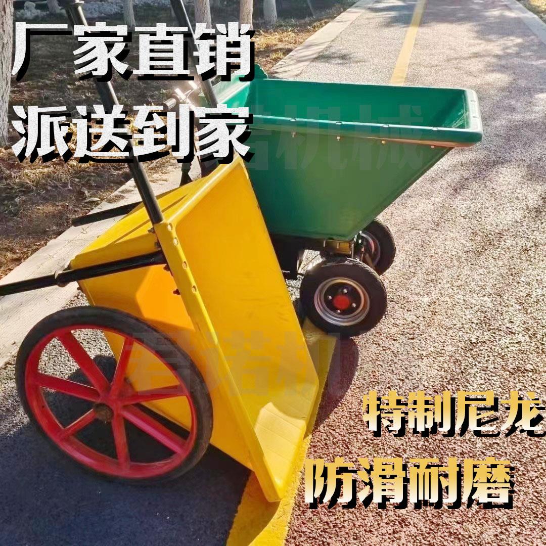 斗车小推车塑料牛羊饲料车养殖场尼龙喂料车轻便手推式两轮环卫车