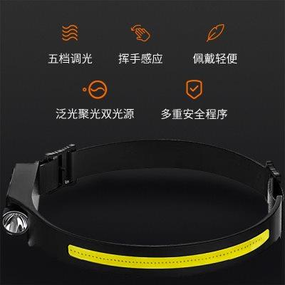 神火HL65头灯超轻强光充电超亮感应钓鱼专用夜钓超长续航led照明
