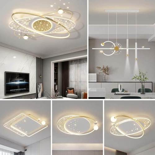 卧室灯2025新款客厅led吸顶灯全光谱护眼儿童房间中山灯具北欧风