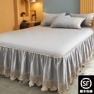 纯棉高端床裙单件2025年新款床围裙罩全棉裙式床单床罩床笠带裙边
