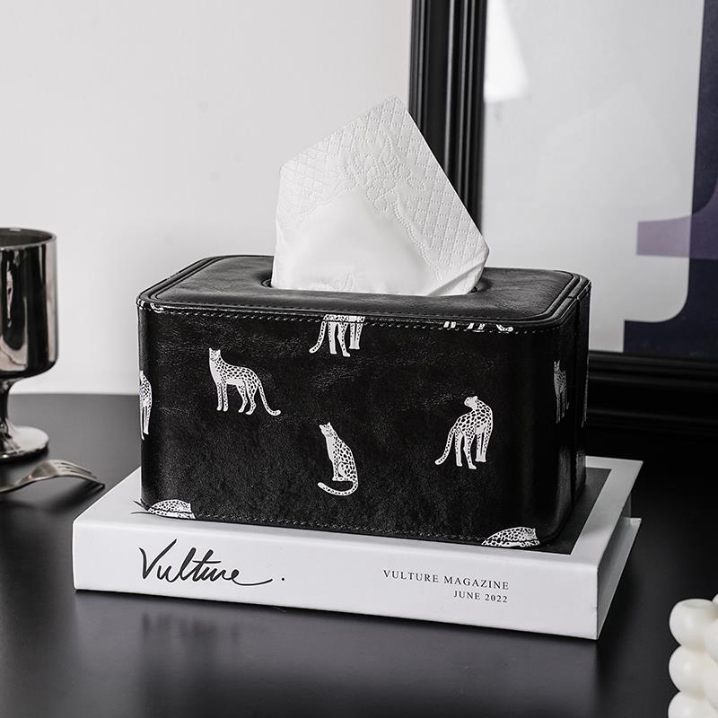 【玺悦】抽纸盒家用客厅高档茶几桌面艺术感纸巾盒法式弹簧纸抽盒