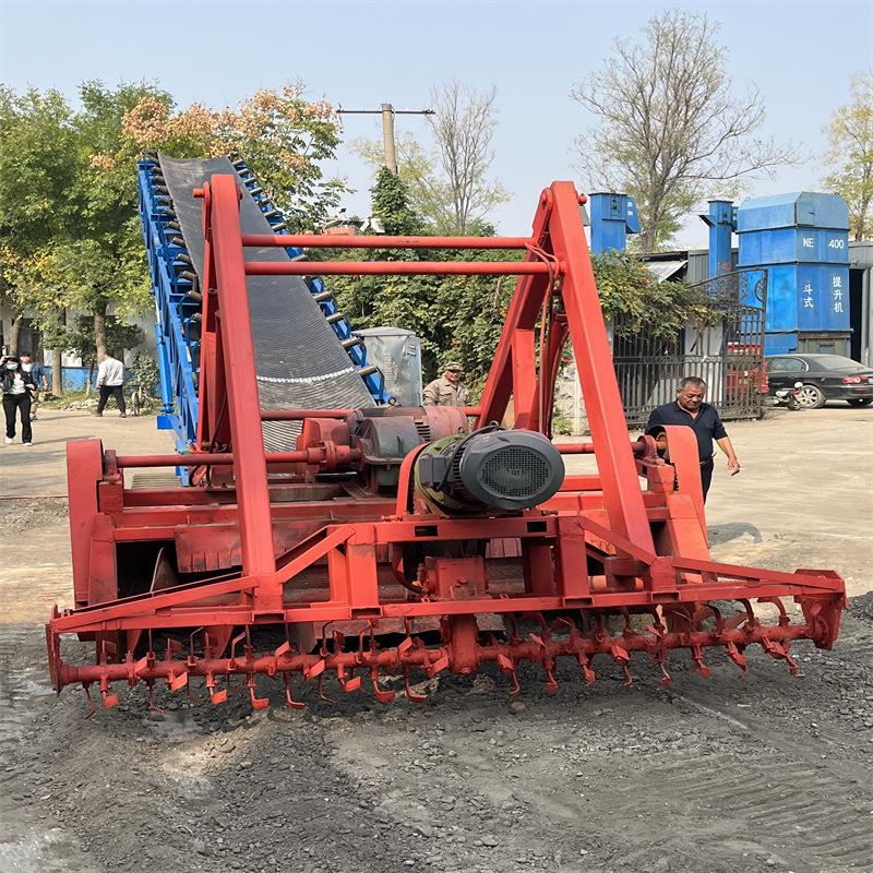 带旋耕犁翻抛物料扒料机 无线遥控是扒渣机 履带行走式扒料机