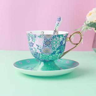 英式 摩洛哥高档骨瓷咖啡杯碟套装 下午茶花茶具高颜值轻奢节日送礼