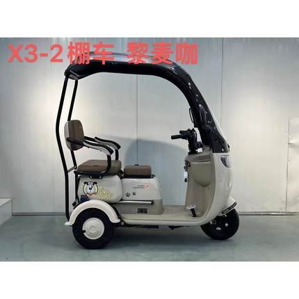 可上牌新国标带棚电动三轮车日常拉货小型休闲家用接送孩子电瓶车