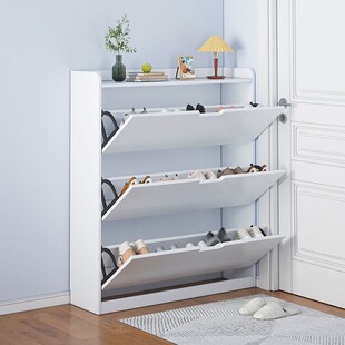 超薄换鞋凳鞋柜一体17cm翻斗入户门口24家用进门可坐小尺寸窄鞋架