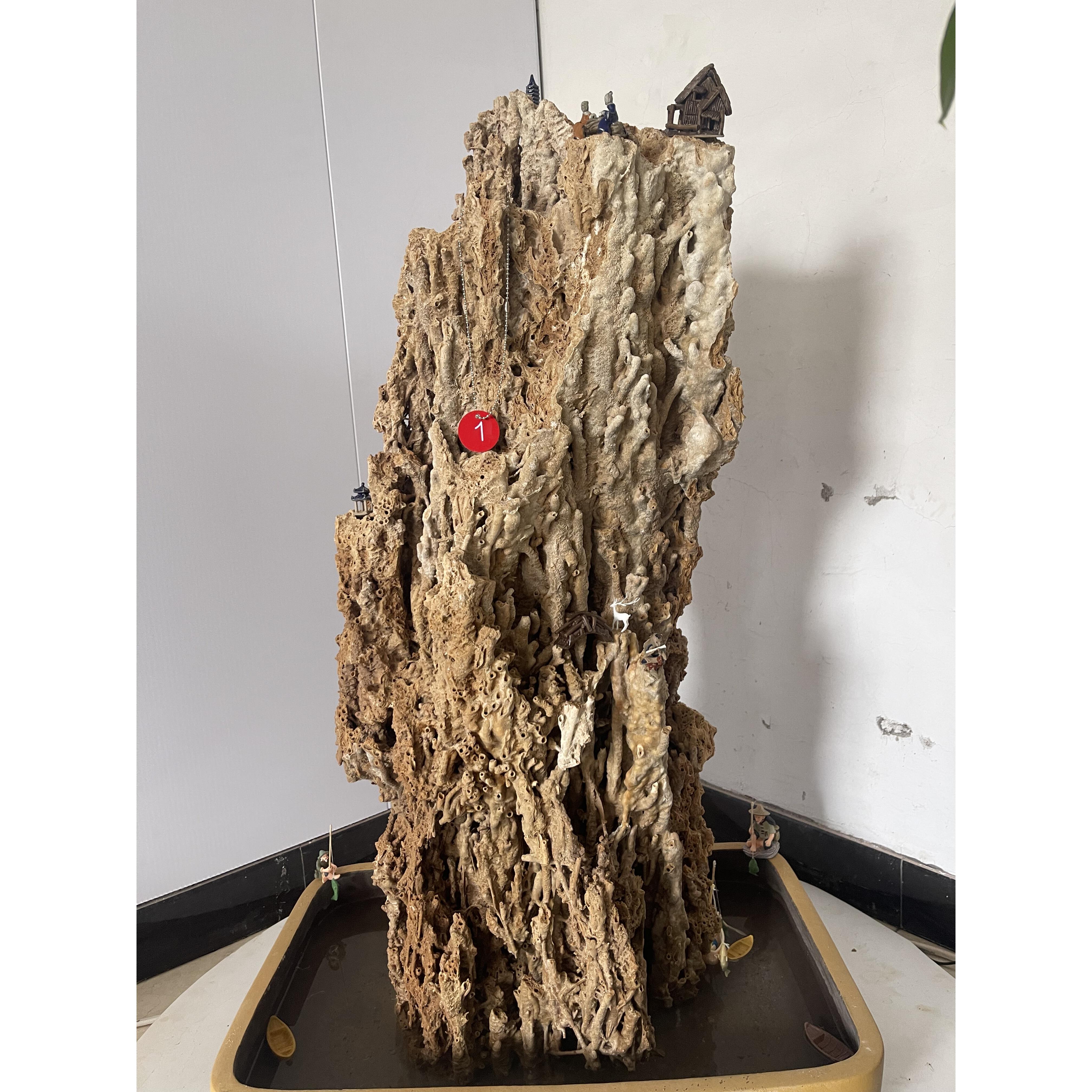 天然吸水石盆景摆件盆栽