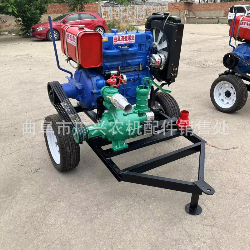扬程150米柴油喷灌泵3寸农田灌溉远距离浇地水泵多缸机带离心泵