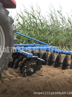 1BJX disc harrow偏置对置牵引悬挂式新型圆盘耙除草碎土联合整地