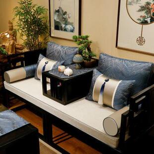 红木家具坐垫套罩四季 实木沙发垫中式 通用高档罗汉床海绵垫子定制