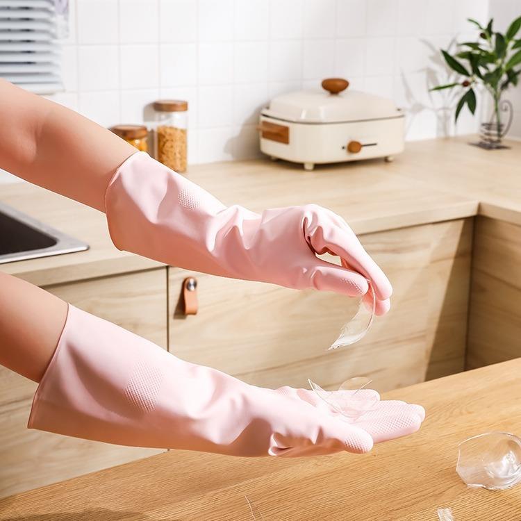 加绒丁腈家务手套厨房洗碗洗衣服防水刷碗清洁加厚耐用女