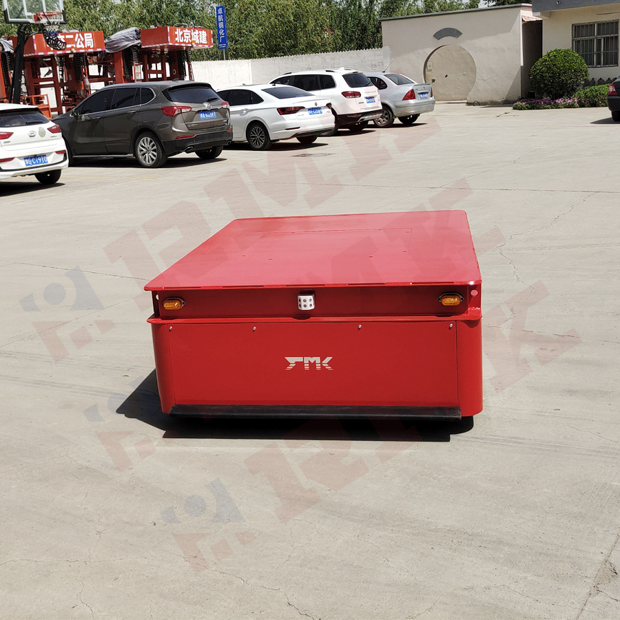 液压升降无轨平板运输车蓄电池遥控胶轮平台车原地转弯地平车