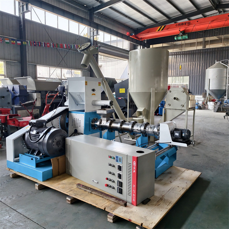 大型鱼饲料膨化机 沉水虾饲料颗粒机 养殖饲料黄豆玉米粉膨化机,五金/工具,机床,淘宝优惠券,粉丝福利购,淘宝优惠卷