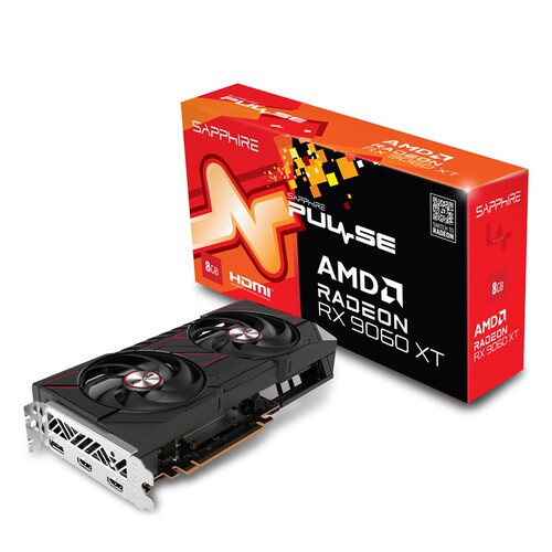 蓝宝石AMD RADEON RX 9060XT 16G/8G脉动台式机电脑游戏显卡
