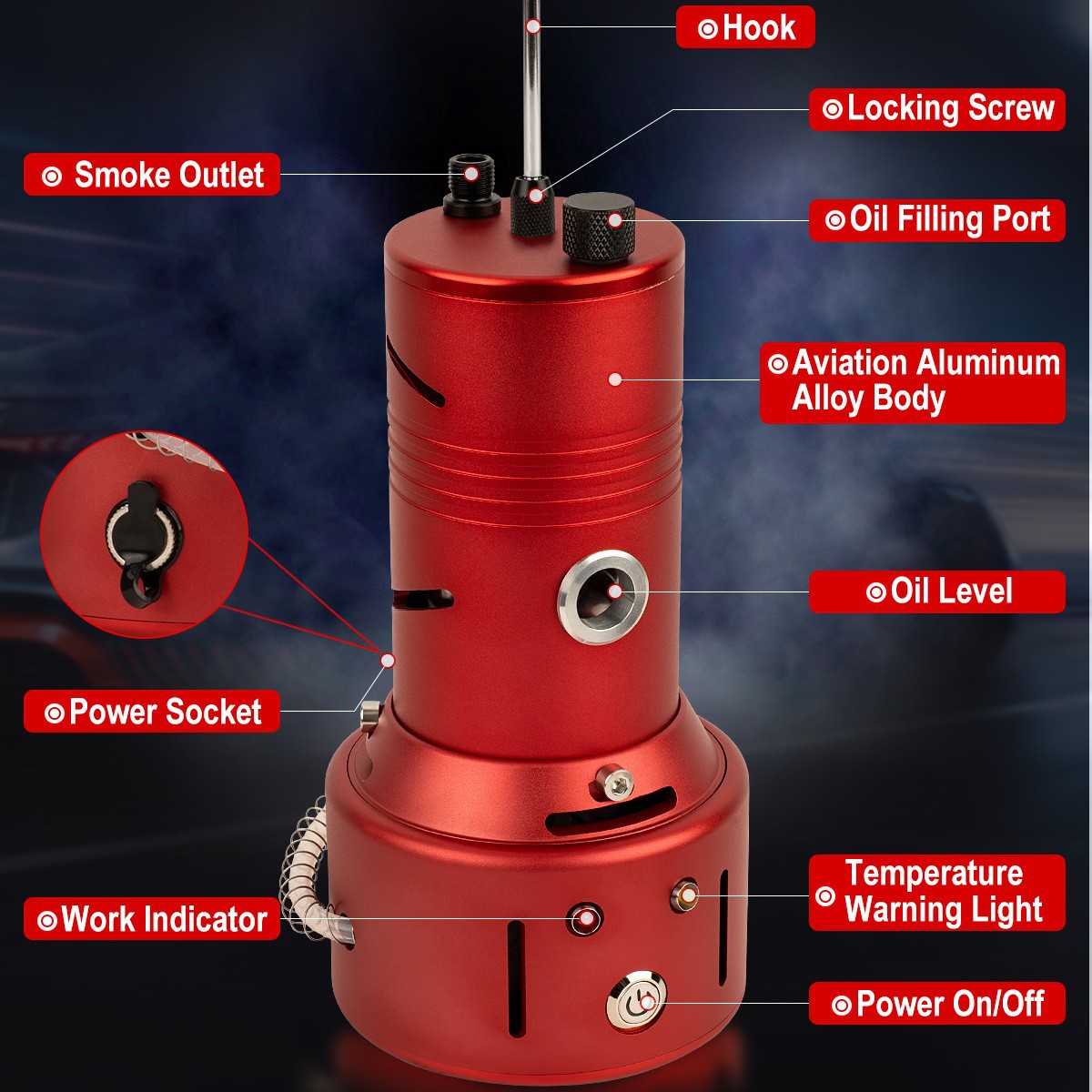 汽车烟雾泄漏检测器12v EVAP烟雾泄漏测试仪真空燃油管漏油检测器
