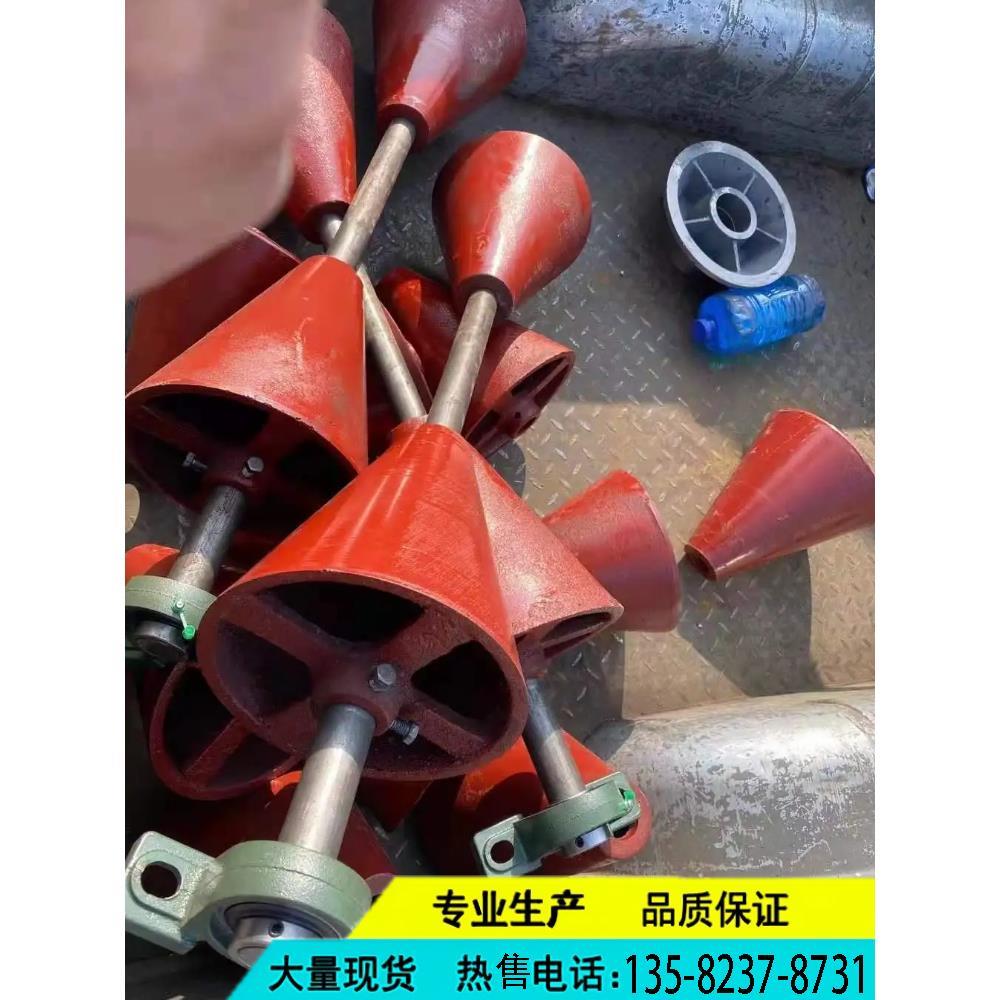 新品专业生产 输送机用 大头 喇叭滚筒 调心托辊 包胶滚筒 化肥厂