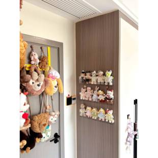 ins风亚克力展示架墙上置物架高级感免打孔摆件手办玩偶收纳架