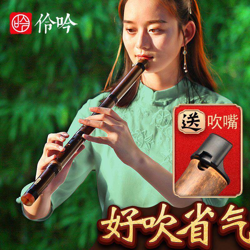 洞萧乐器初学入门专业高档F紫竹短箫六古风八孔G调玉短萧笛可携式