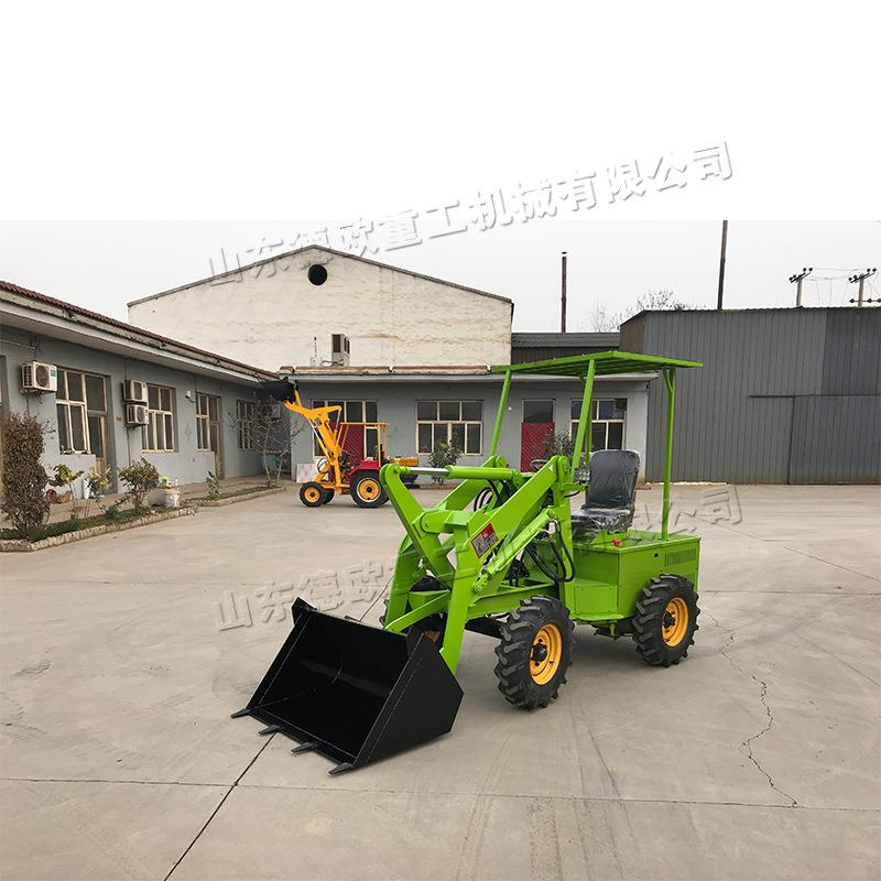 厂房内部散料铲运车 小型电动装载机 建设工程土石方施工机
