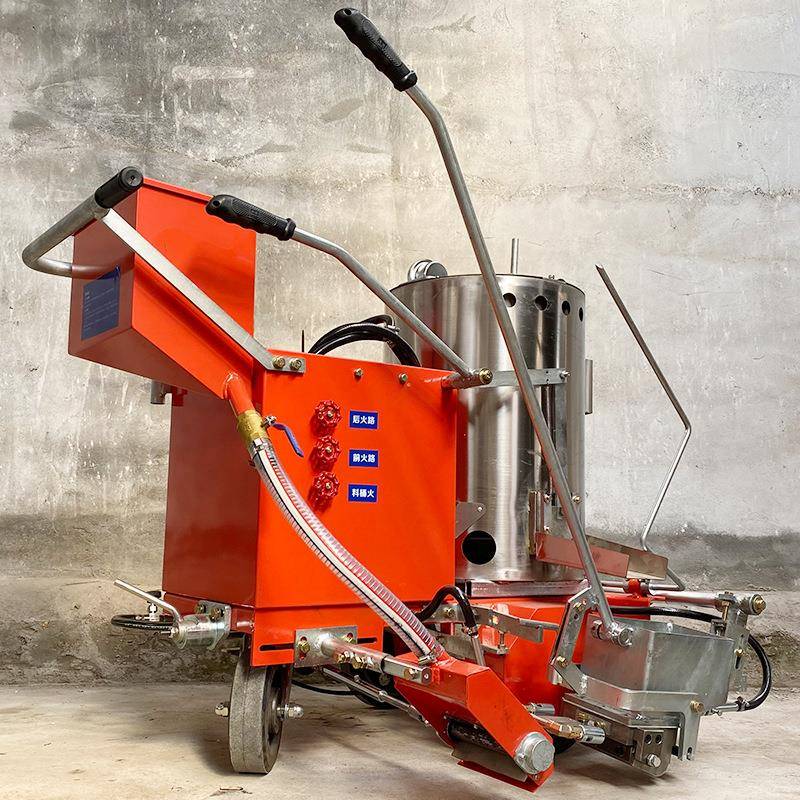 手推式热熔划线机 小区公园停车位划线机 小型斑马线道路划线机