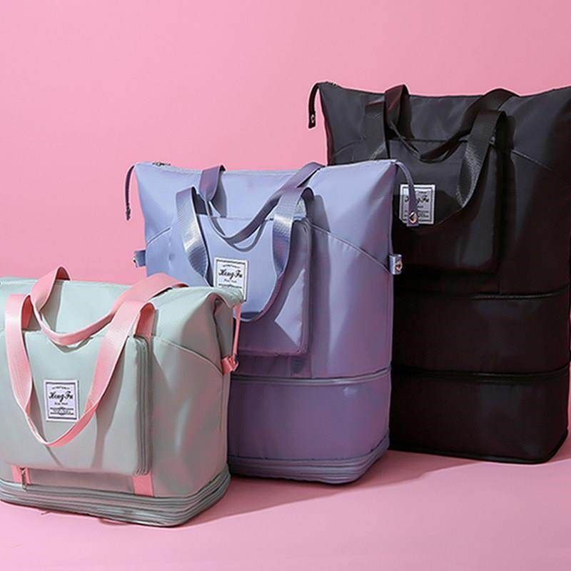 旅行包女大容量行李袋可折叠手提轻便待产健身收纳包短途可携式防,箱包皮具/热销女包/男包,旅行袋,淘宝优惠券,粉丝福利购,淘宝优惠卷