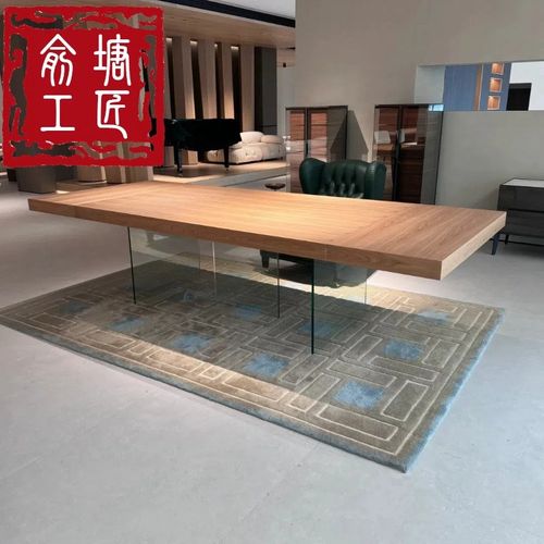 实木新中式茶桌椅组合会客办公高端功夫泡茶台禅意轻奢茶几白蜡木