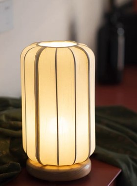 白驹谷 新中式复古台灯 古典手工可调节无线充电夜灯 气氛灯