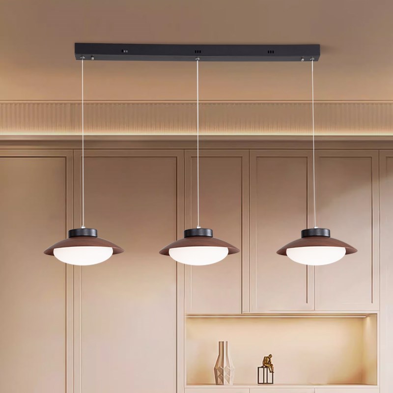 中古风餐厅吊灯法式侘寂风复古三头北欧创意个性吧台饭厅餐桌灯具